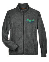 CVES Harriton Ladies' 8 oz. Full-Zip Fleece MGMT