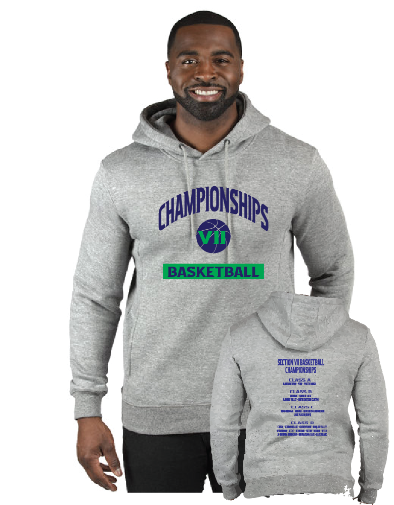 Mantess Threadfast Apparel Unisex Ultimate Fleece Pullover Hooded Sweatshirt Hoops25