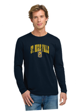 Arched Next Level Apparel® Cotton Long Sleeve Tee STRF25