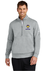 Mascot Nike Club Fleece Sleeve Swoosh 1-2-Zip NCSH25