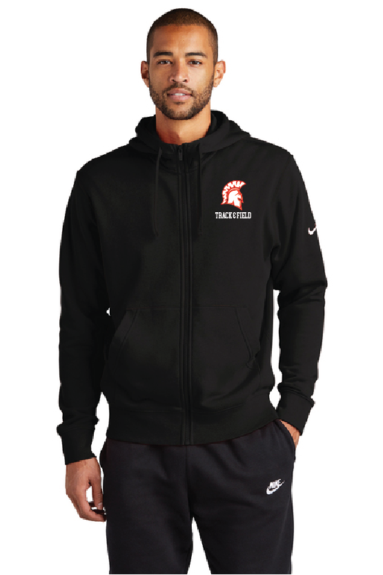 Shield Nike Club Fleece Sleeve Swoosh Full-Zip Hoodie SaranacT&F