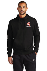 Shield Nike Club Fleece Sleeve Swoosh Full-Zip Hoodie SaranacT&F