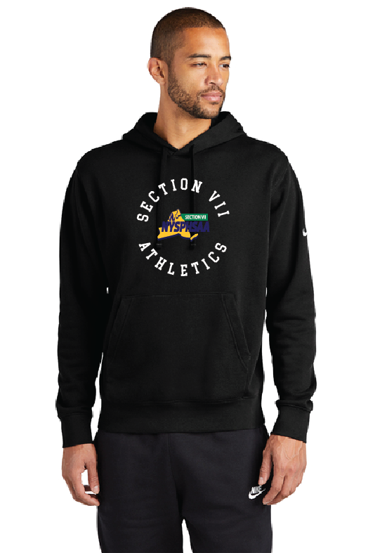 Kreis Nike Club Fleece Sleeve Swoosh Pullover Hoodie VII BRanded