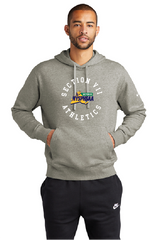Kreis Nike Club Fleece Sleeve Swoosh Pullover Hoodie VII BRanded