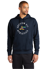 Kreis Nike Club Fleece Sleeve Swoosh Pullover Hoodie VII BRanded
