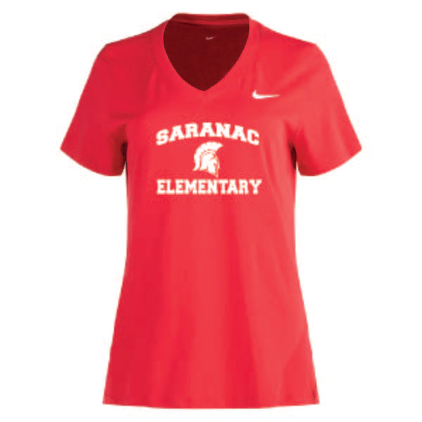 Saranac Elementary Nike Women's Dry VNeck SES