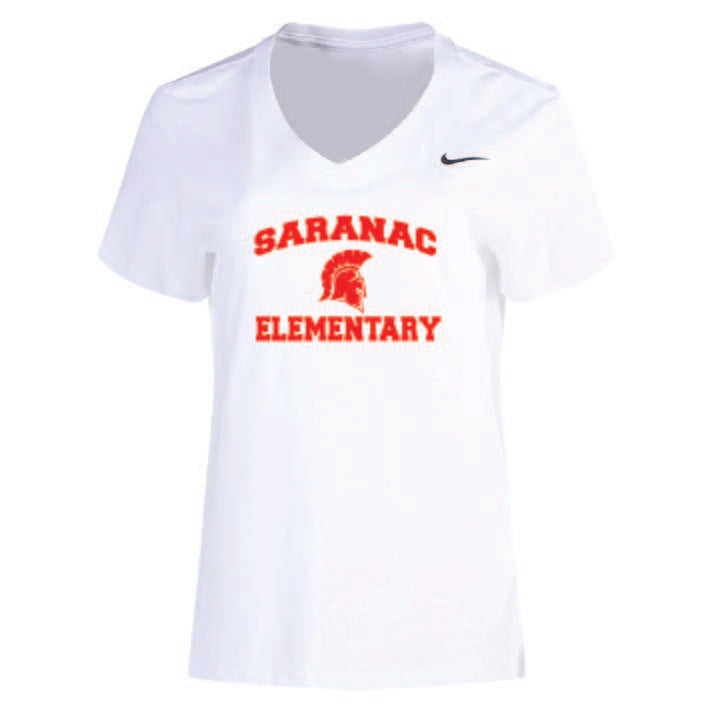 Saranac Elementary Nike Women's Dry VNeck SES