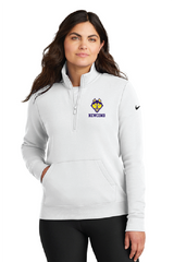 Mascot Nike Women's Club Fleece Sleeve Swoosh 1-2-Zip NCSH25