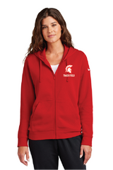 Shield Nike Women's Club Fleece Sleeve Swoosh Full-Zip Hoodie SaranacT&F