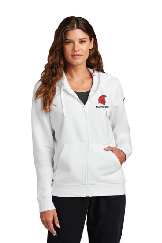 Shield Nike Women's Club Fleece Sleeve Swoosh Full-Zip Hoodie SaranacT&F