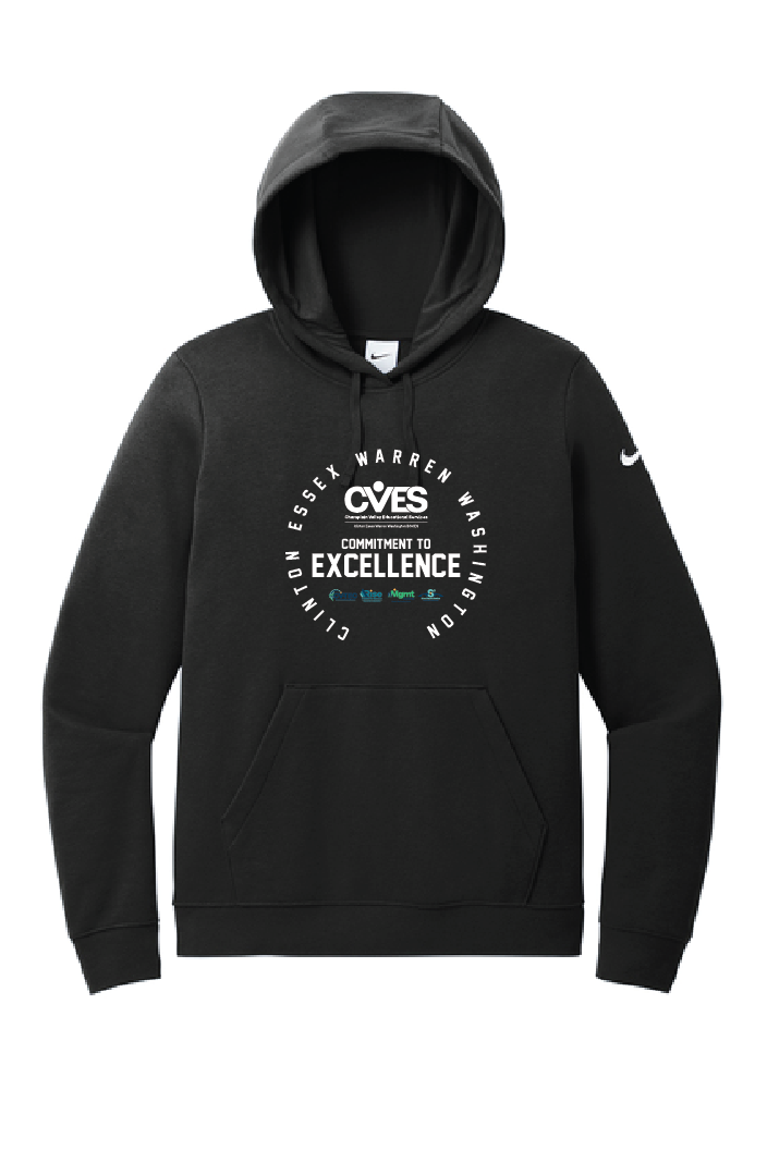 Spencer CVES Nike Women's Club Fleece Sleeve Swoosh Pullover Hoodie CVES25