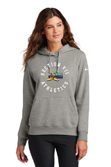 Kreis Nike Women's Club Fleece Sleeve Swoosh Pullover Hoodie VII Branded