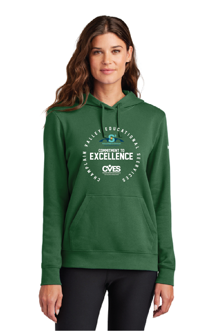 Spencer S3 Nike Women's Club Fleece Sleeve Swoosh Pullover Hoodie CVES25