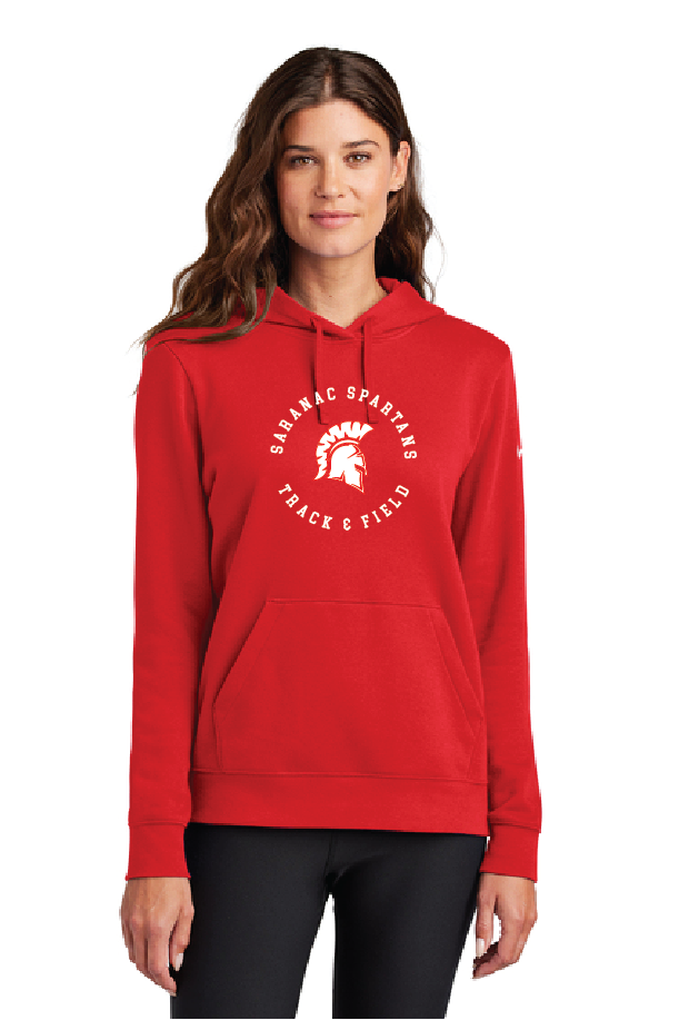 Target Nike Women's Club Fleece Sleeve Swoosh Pullover Hoodie Saranac T&F