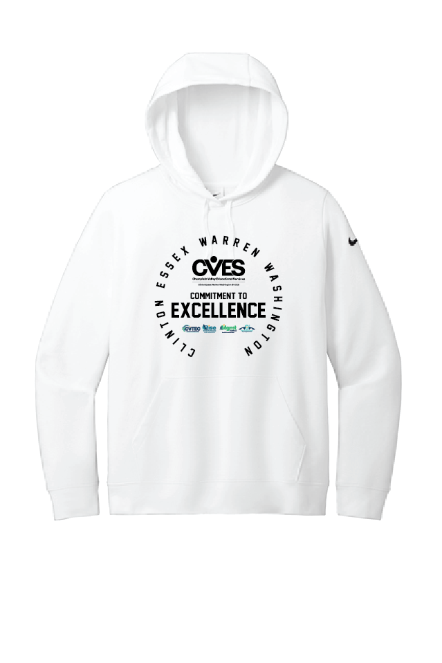 Spencer CVES Nike Women's Club Fleece Sleeve Swoosh Pullover Hoodie CVES25
