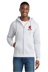 Shield Port & Co™ Core Fleece Full-Zip Hooded Sweatshirt SaranacT&F