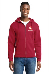 Shield Port & Co™ Core Fleece Full-Zip Hooded Sweatshirt SaranacT&F