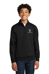 Shield Port & Co™ Youth Core Fleece 1-4-Zip Pullover Sweatshirt CCLM25