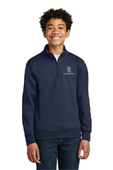 Shield Port & Co™ Youth Core Fleece 1-4-Zip Pullover Sweatshirt CCLM25