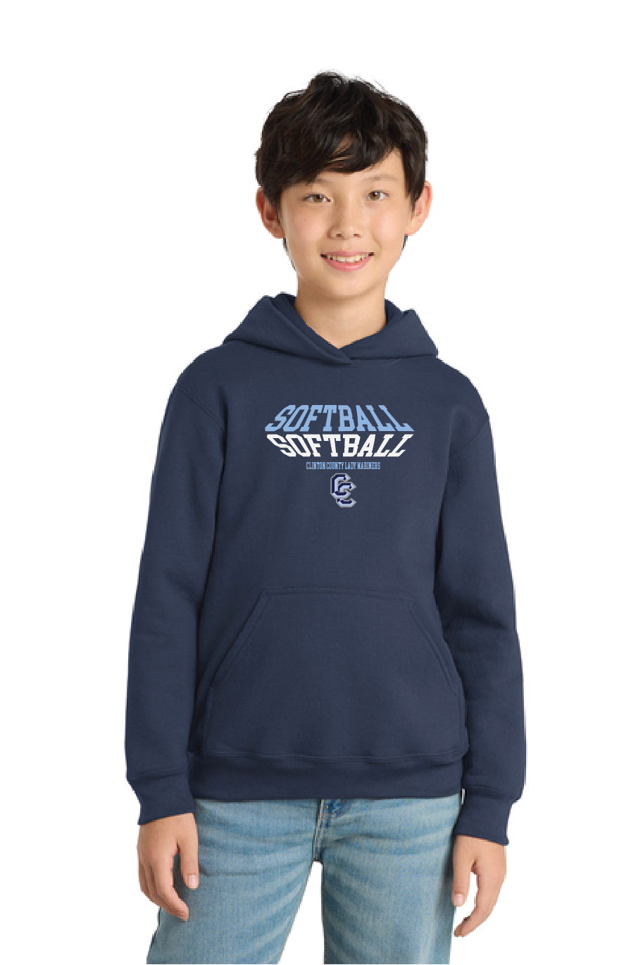 3D Port & Co™ Youth Core Fleece Pullover Hooded Sweatshirt CCLM25