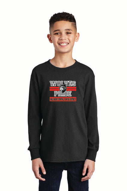 Pride Port & Co™ Youth Long Sleeve Core Cotton Tee Wills25