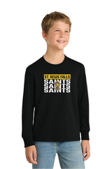 3Peat Port & Co™ Youth Long Sleeve Core Cotton Tee STRF25