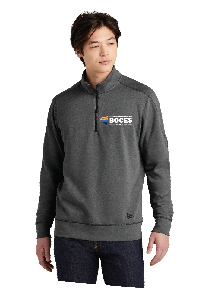 Primary New Era® Tri-Blend Fleece 1/4-Zip Pullover FEHS