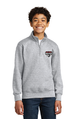 Shield Port & Co™ Youth Core Fleece 1.4-Zip Pullover Sweatshirt Wills25