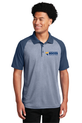 Primary Sport-Tek® PosiCharge® RacerMesh® Raglan Heather Block Polo FEHS