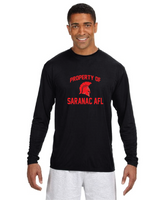 Property of A4 Men's Cooling Performance Long Sleeve T-Shirt Saranac AFL