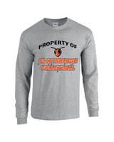 Property OF  Gildan Adult Heavy Cotton™ Long-Sleeve T-Shirt PHS Volleyball