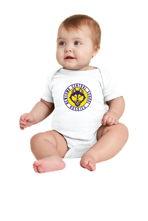 Huskies Rabbit Skins™ Infant Short Sleeve Baby Rib Bodysuit NCSH25