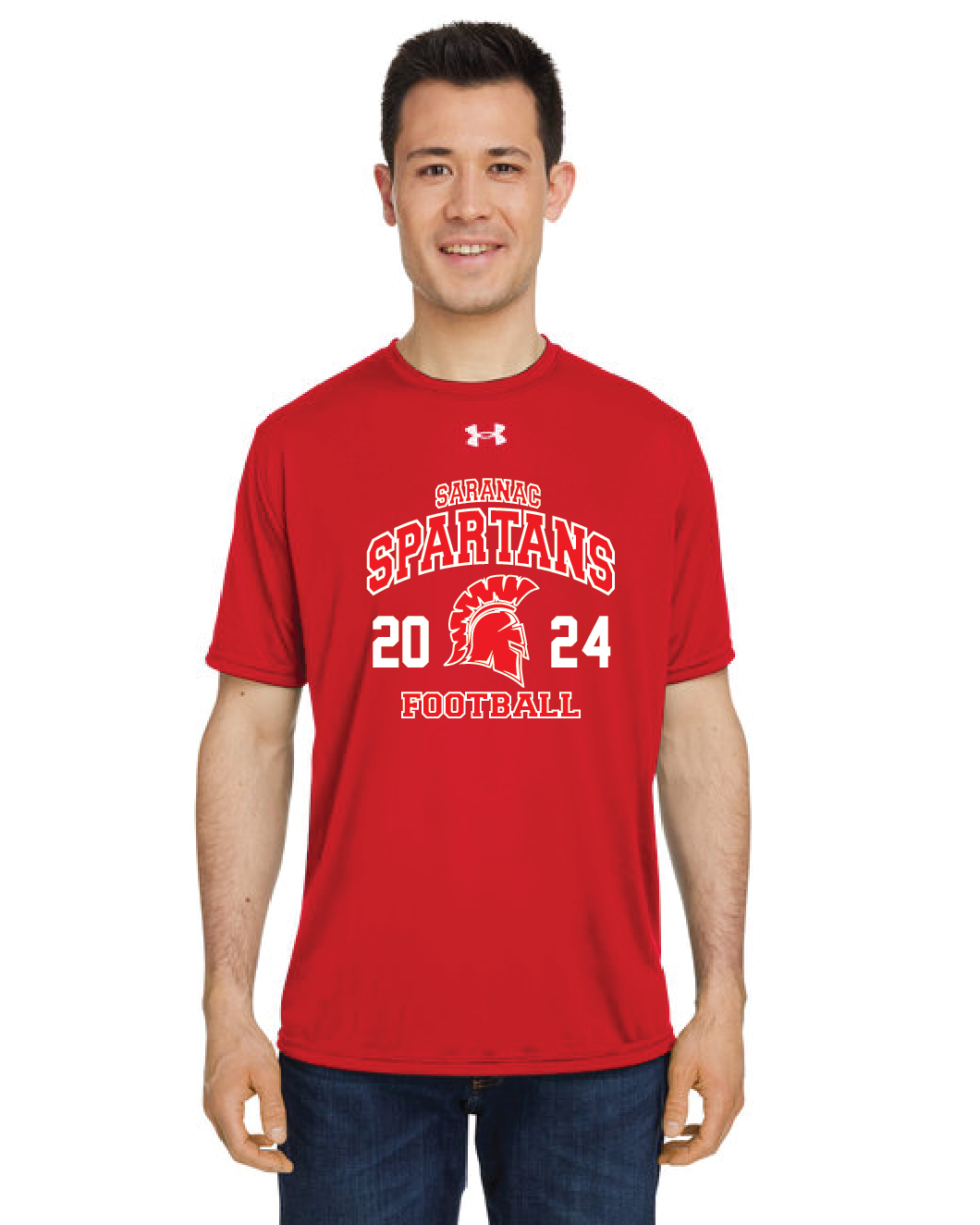 Red24 Under Armour Men's Team Tech T-Shirt Saranac FB