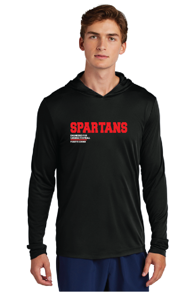 Sideline Fury Sport-Tek® Posi-UV® Pro Long Sleeve Hoodie Saranac FB