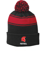 Shield Sport-Tek® Stripe Pom Pom Beanie AFLFall26