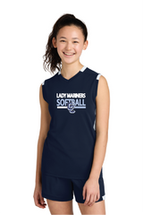 Show Sport-Tek® Youth Club Sleeveless V-Neck CCLM25