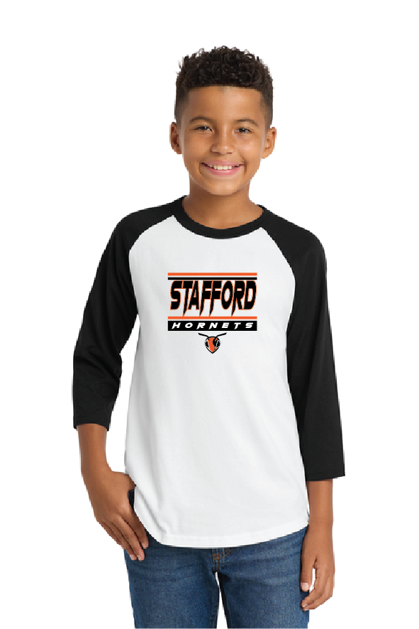 Stow Sport-Tek® Youth Colorblock Raglan Jersey Deep SMS25