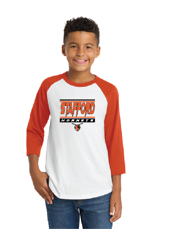 Stow Sport-Tek® Youth Colorblock Raglan Jersey Deep SMS25