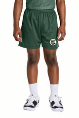 Bobcats Sport-Tek® Youth PosiCharge® Mesh 5” Short NAC25
