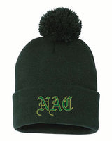 NAC Sportsman 12in Pom-Pom Cuffed Beanie NAC25
