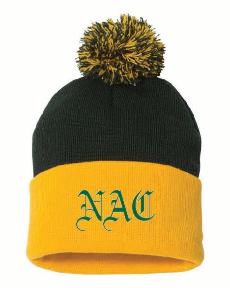 NAC Sportsman 12in Pom-Pom Cuffed Beanie NAC25