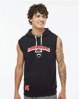 The Standard Men's Triblend Sleeveless Hooded Sweatshirt Saranac FB