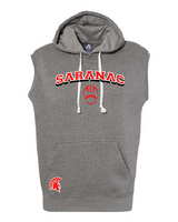 The Standard Men's Triblend Sleeveless Hooded Sweatshirt Saranac FB