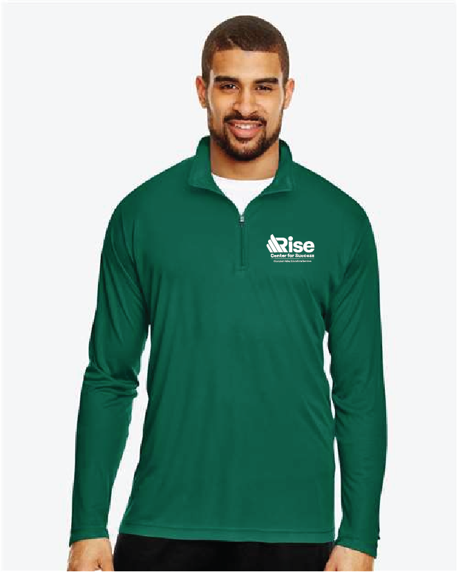 RISELCOC Team365 Men's Zone Performance Quarter-Zip Pullover CVES25