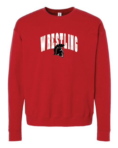 Arched Tultex Unisex Fleece Crewneck Sweatshirt SCSWrestle25
