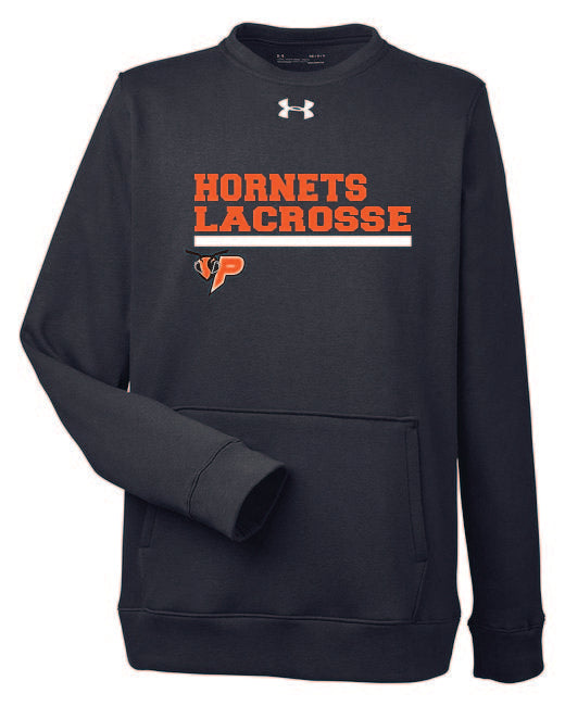 Pete Under Armour Men's Hustle Fleece Crewneck Sweatshirt PHS LAX