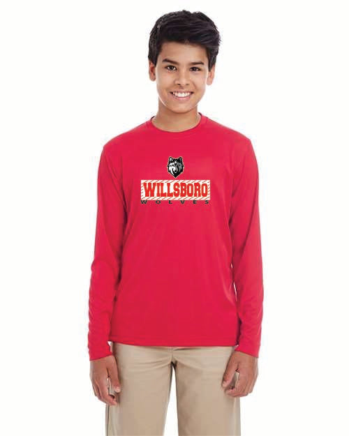 Vortex Ultra Club Youth Cool & Dry Performance Long Sleeve Top Wills25