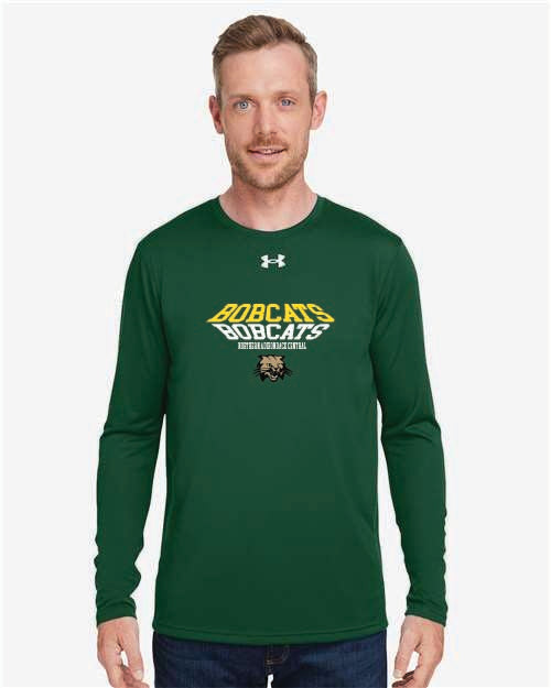 Under Armour Men's Team Tech™ Long Sleeve T-Shirt Forest Green White