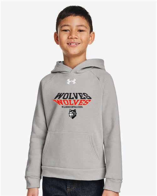 3D Under Armour Youth Rival Fleece Hooded Sweatshirt Wills25