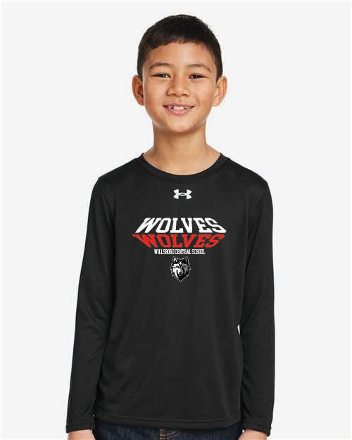 3D Under Armour Youth Tech™ Team Long Sleeve T-Shirt Wills25